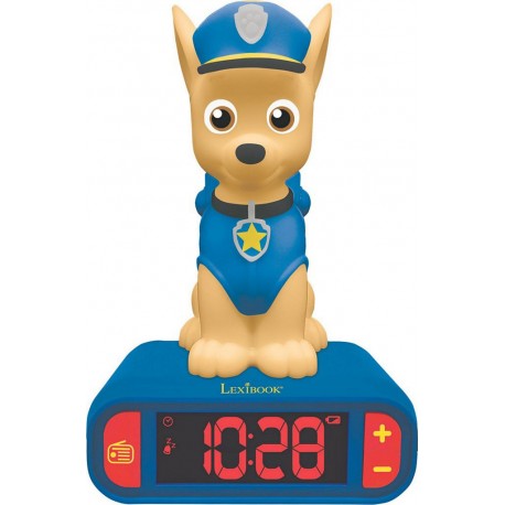 Lexibook Réveil avec Veilleuse en 3D Pat Patrouille
