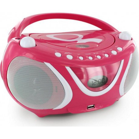 Metronic Radio CD MP3 portable enfant Gulli-Rose