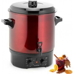 Klarstein biggie distributeur de boissons chaudes 27l - minuterie réglable - 2000W - rouge