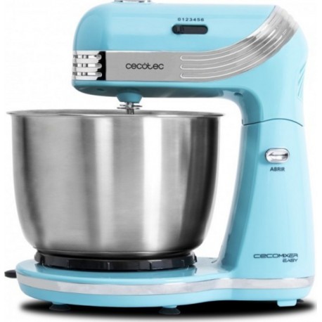Cecotec Robot pétrisseur cecotec cecomixer easy bleu, capacité 3l, 5 fonctions