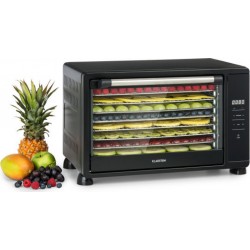 Klarstein mega jerky déshydrateur alimentaire 8 plateaux chromés 650W - température de 35 à 80 ° c&nbsp; - ecran lcd tactile - noir D