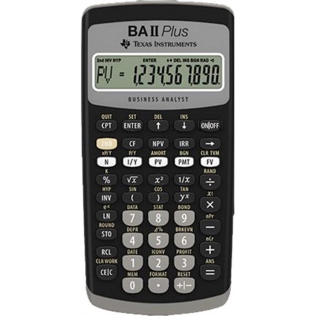 Texas Instruments BA II Plus Calculatrice Financière TI-BAII Plus