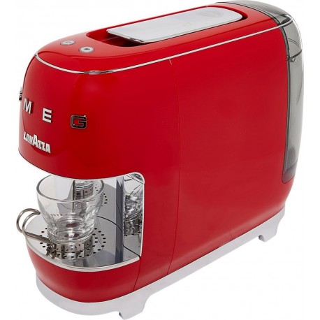 Lavazza Cafetière à dosette Smeg rouge