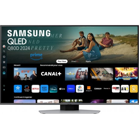 Samsung TV QLED TQ50Q80D 4K AI Smart TV 2024