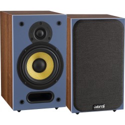 Davis Enceinte bibliothèque ARIANE 1 Bleu/Noyer x2