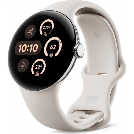 Google Montre connectée Pixel Watch 3 41mm Argent Poli Bluetooth