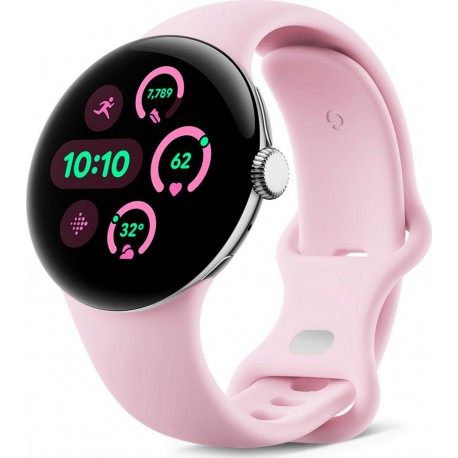 Google Montre connectée Pixel Watch 3 41 m Argent Poli Bluetooth