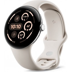 Google Montre connectée Pixel Watch 3 45mm Argent Poli Bluetooth