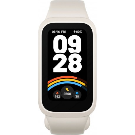 Xiaomi Montre connectée Mi Smart Band 9 Active Blanc Beige