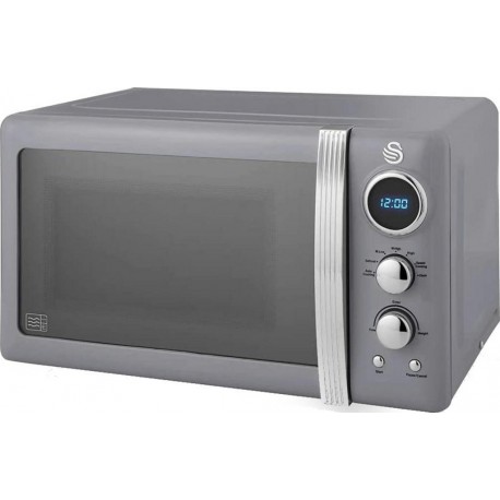 SWAN Micro ondes combiné SM22030GRNEU Retro Micro-ondes 20L