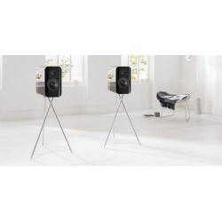 Q Acoustics Enceinte bibliothèque Concept 300 Noir et Noyer