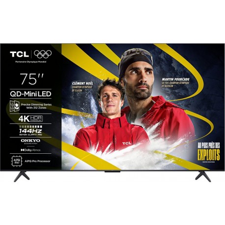 TCL TV Mini Led 75C69K 2025-75 pouces (189cm)