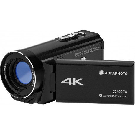 Agfaphoto Caméscope 4K CC4000W étanche 4K - Noir