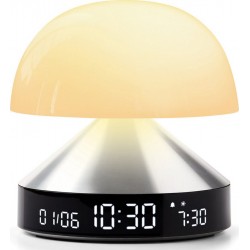 Lexon Réveil Mina Sunrise Simulateur d&-39 aube Aluminium