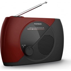 Thomson Radio FM Radio FM portable RT353 rouge et noire