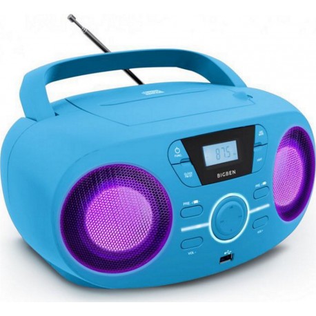 Bigben Radio CD Lecteur Radio Cd Portable Usb Bleu + Spe