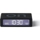 Lexon Réveil Flip Mini de Voyage Rechargeable Noir