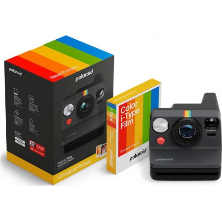 Polaroid Appareil photo Instantané Now Generation 3 Black + 8 Film