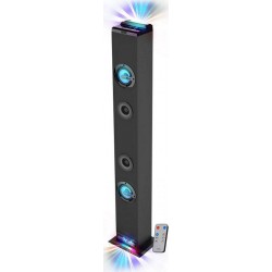 Inovalley Enceinte Bluetooth HP58-BTH, LED Bluetooth, FM, AUX 60W