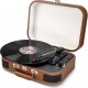 Inovalley Platine vinyle portable Bluetooth rétro TD14