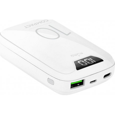 Puro Batterie Externe Blanc 10000mAh 1 USBA + 1 USBC FCBB100P8-WHI