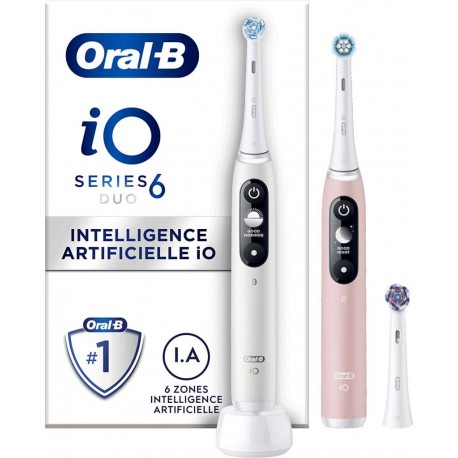 Oral-B Brosse à dents électrique IO6 serie s duo pack white