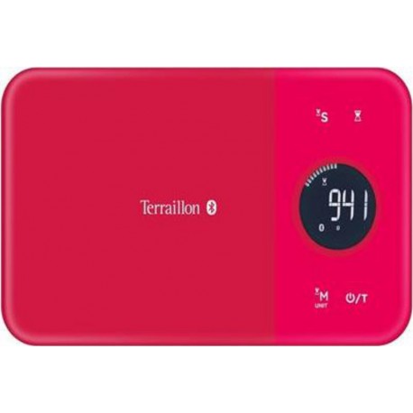 Terraillon Balance de cuisine connectée Nutritab Cranberry