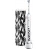 Oral-B Sma Brosse à dents électrique Oral-B Smart teen blanche avec etui zebre D601